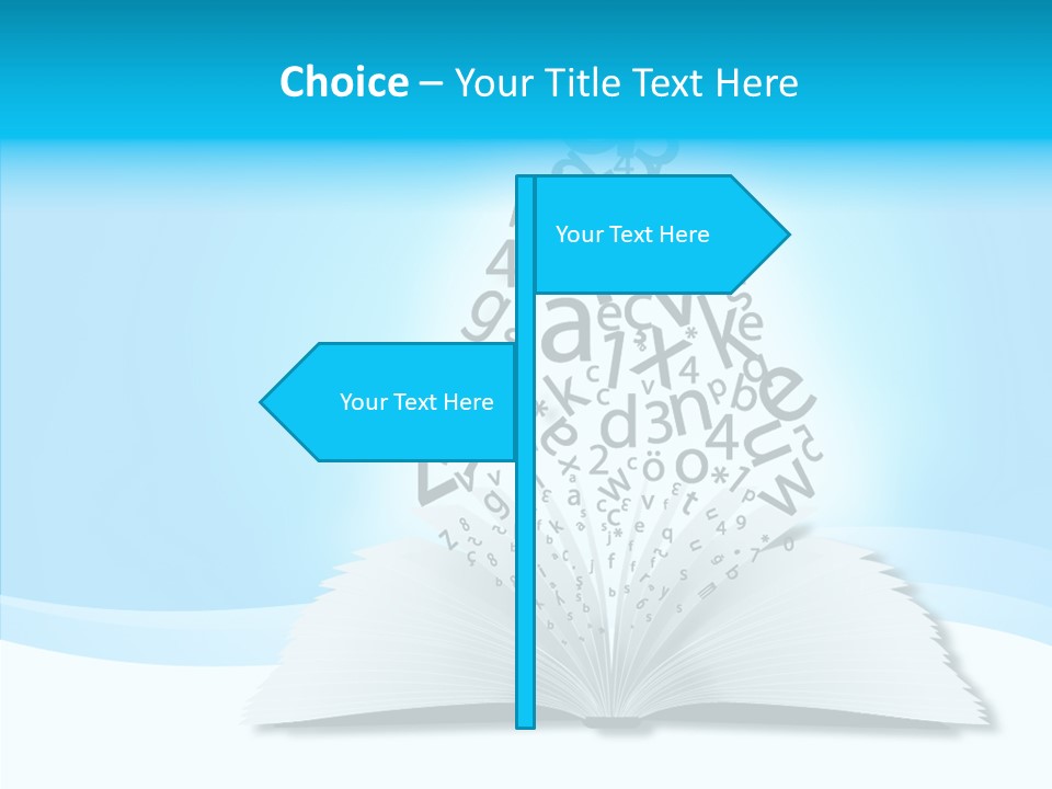 Symbol Pencil Text PowerPoint Template