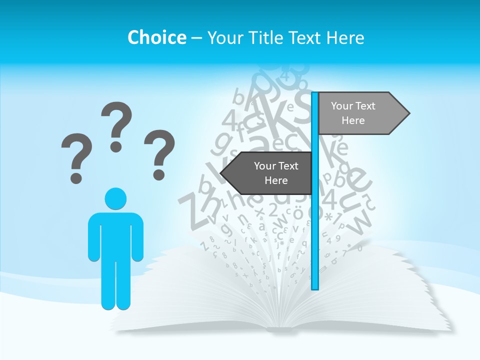 Symbol Pencil Text PowerPoint Template