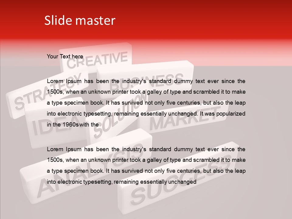 Contains Wording Services PowerPoint Template