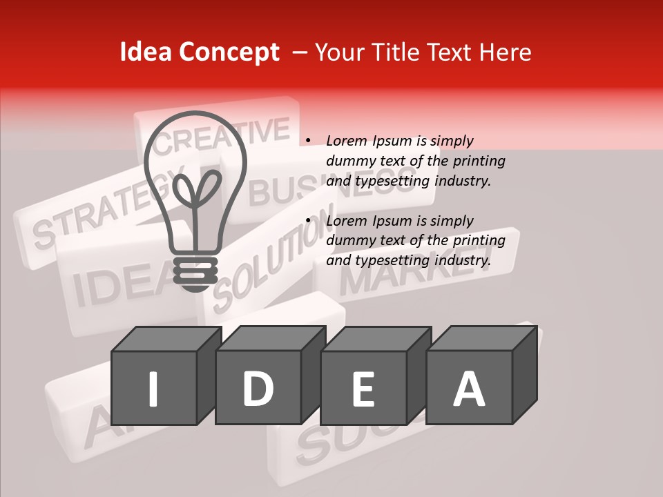 Contains Wording Services PowerPoint Template