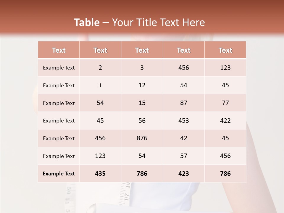 Diet Eating Color PowerPoint Template