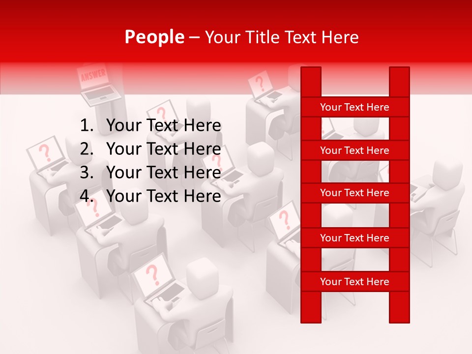 Teach Teamwork Person PowerPoint Template