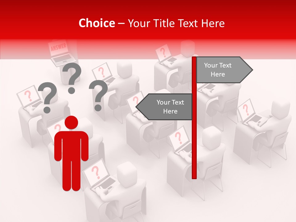 Teach Teamwork Person PowerPoint Template