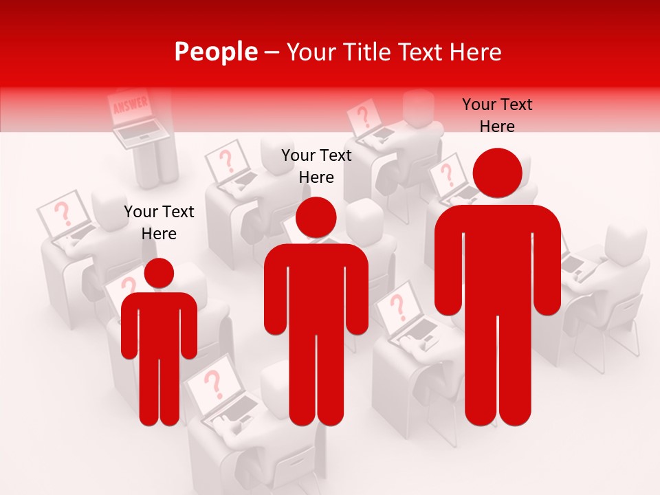 Teach Teamwork Person PowerPoint Template