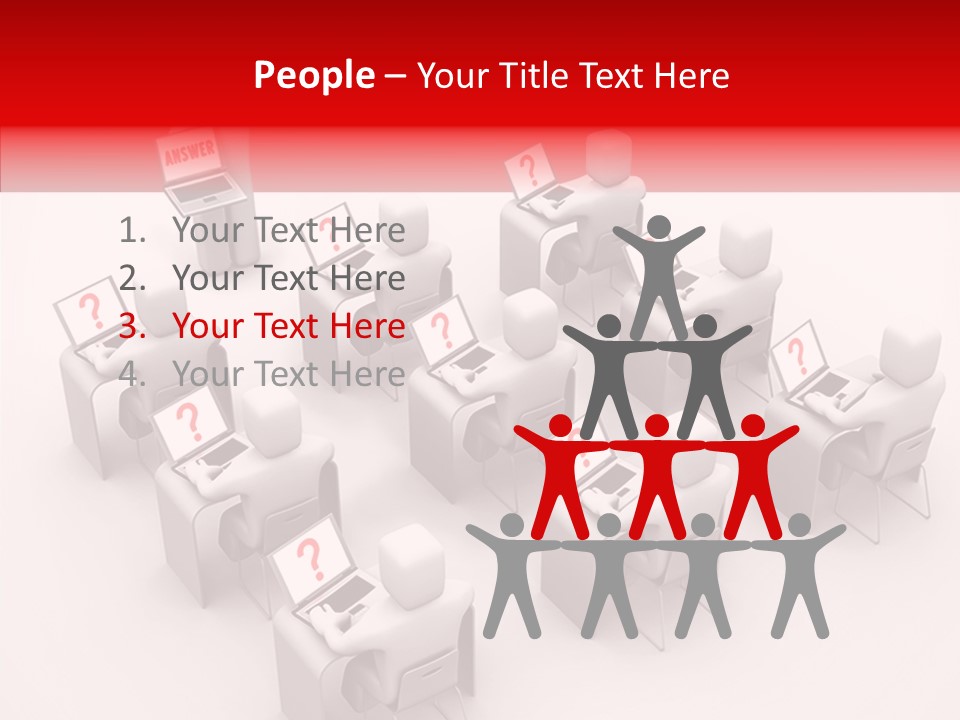 Teach Teamwork Person PowerPoint Template