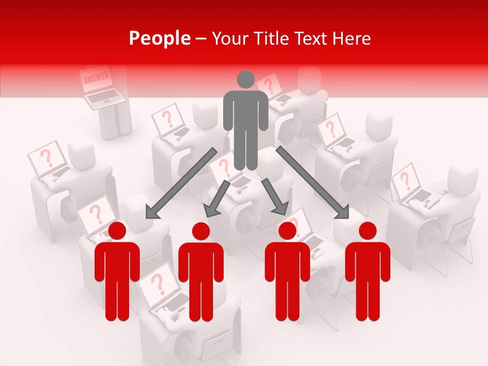 Teach Teamwork Person PowerPoint Template