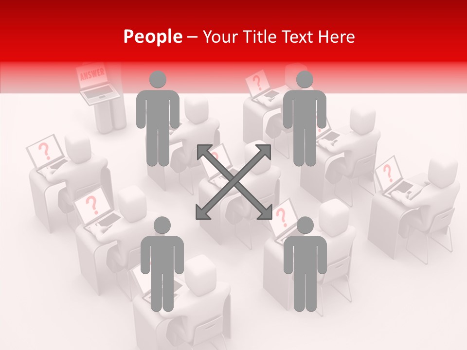 Teach Teamwork Person PowerPoint Template