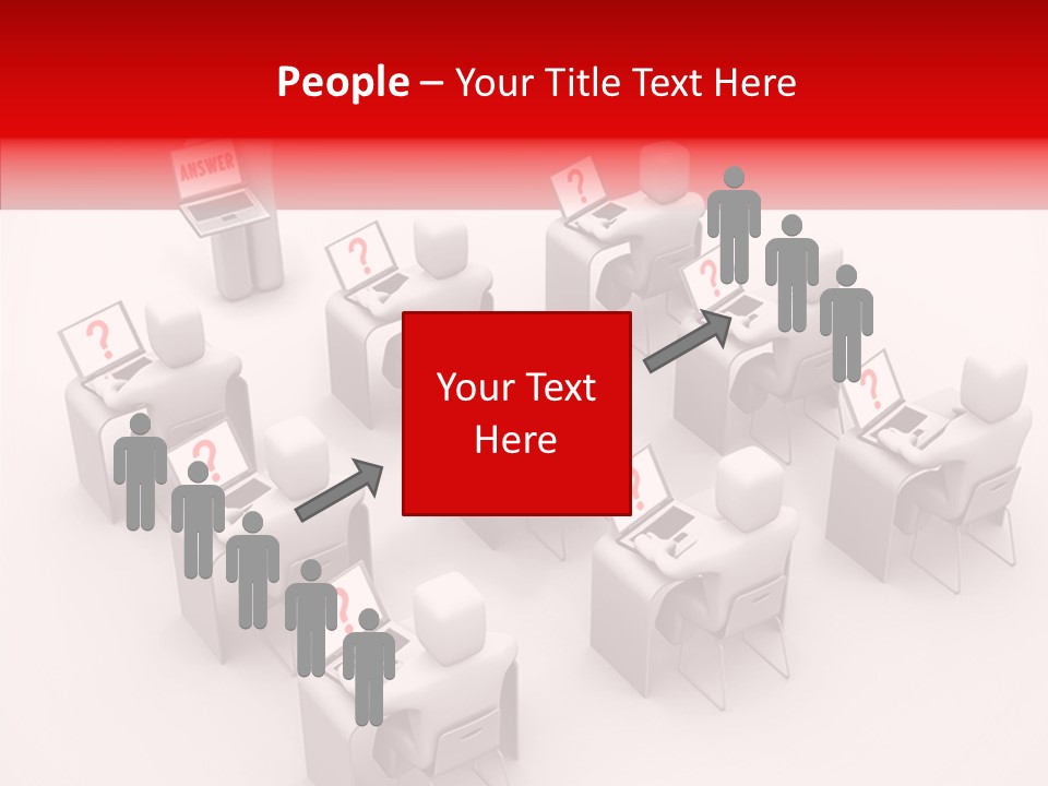 Teach Teamwork Person PowerPoint Template