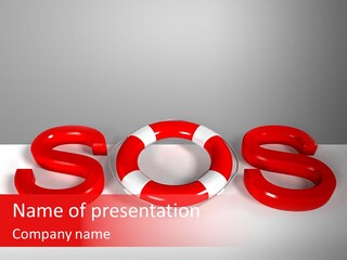 Rope Object Fabric PowerPoint Template