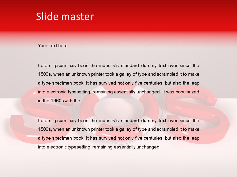 Rope Object Fabric PowerPoint Template