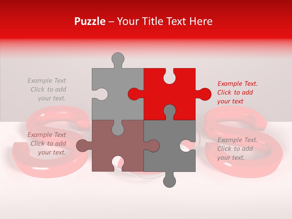 Rope Object Fabric PowerPoint Template