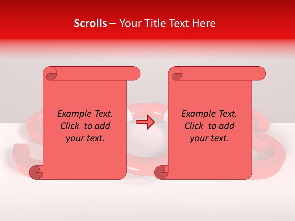 Rope Object Fabric PowerPoint Template