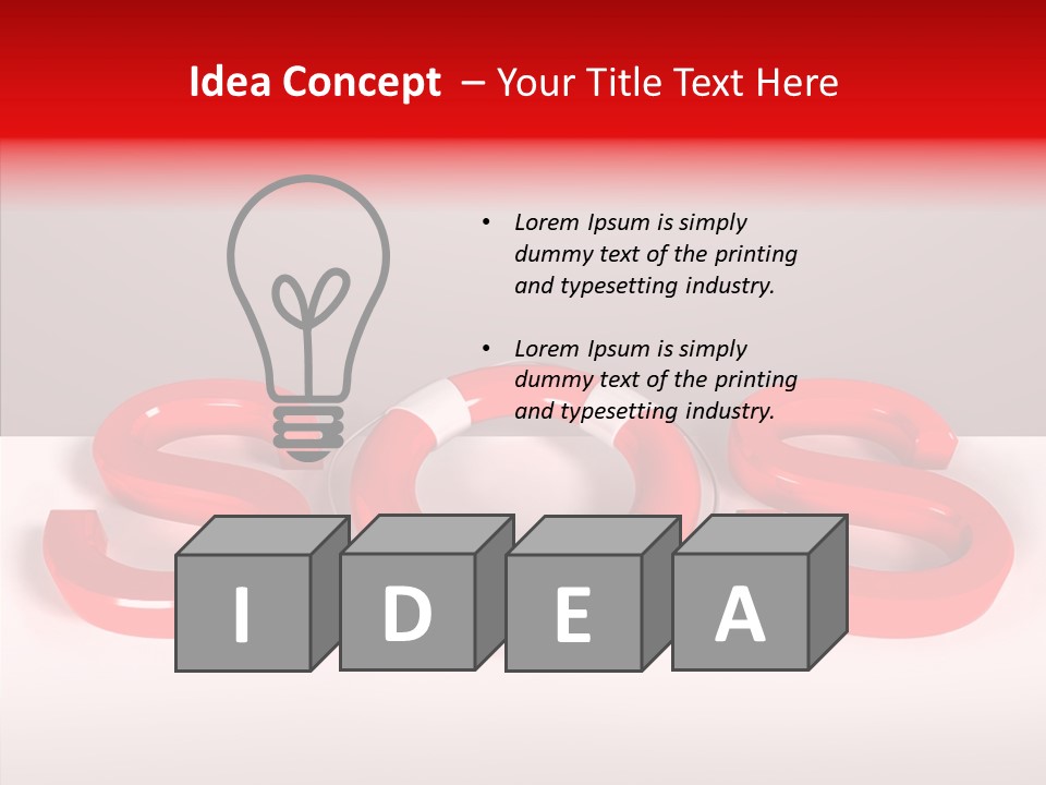 Rope Object Fabric PowerPoint Template