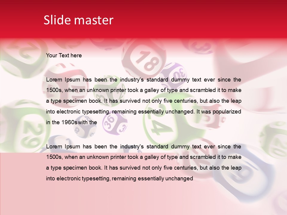 Jackpot Flying Cgi PowerPoint Template