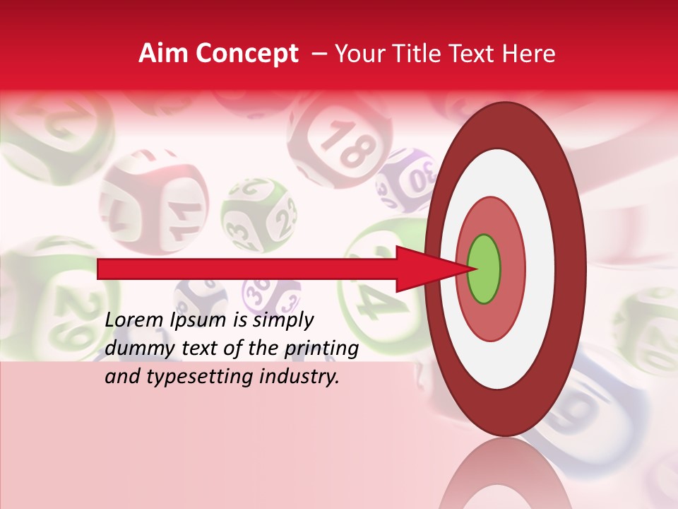 Jackpot Flying Cgi PowerPoint Template