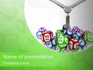 Play Gamble Lottery PowerPoint Template