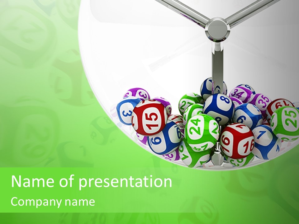 Play Gamble Lottery PowerPoint Template