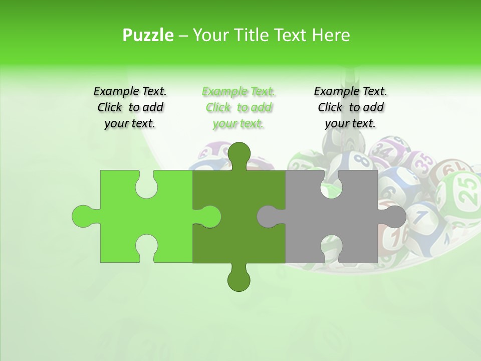 Play Gamble Lottery PowerPoint Template