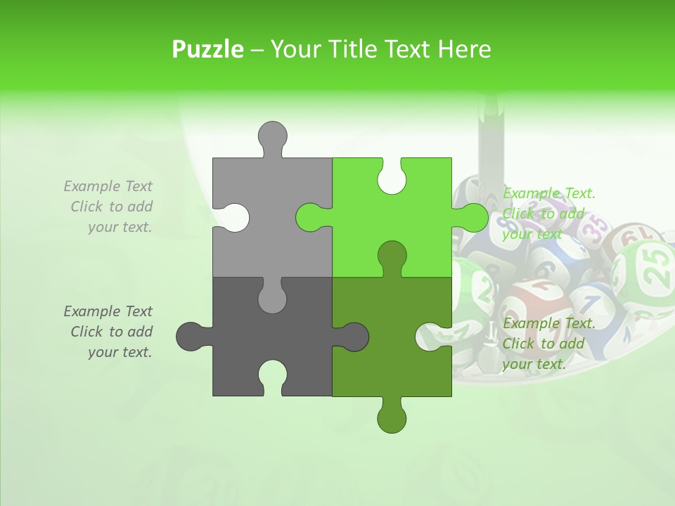 Play Gamble Lottery PowerPoint Template