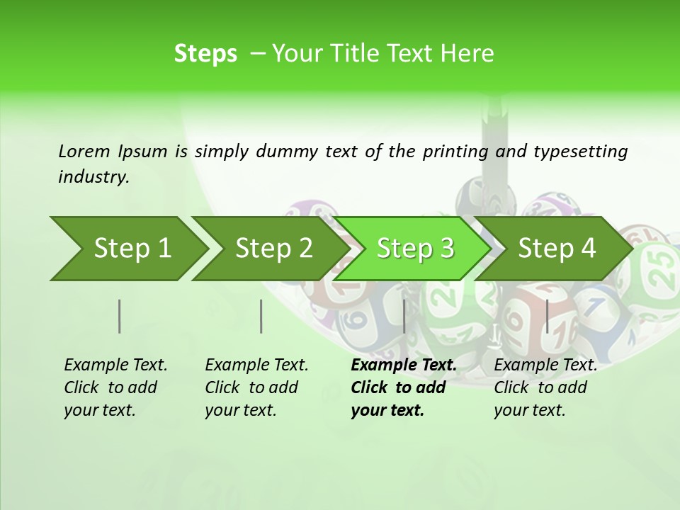 Play Gamble Lottery PowerPoint Template