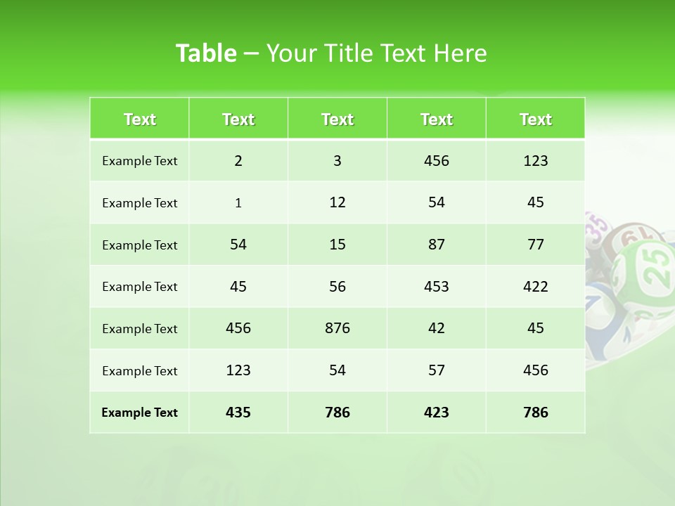 Play Gamble Lottery PowerPoint Template