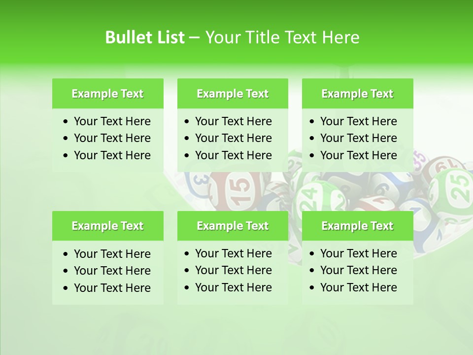 Play Gamble Lottery PowerPoint Template