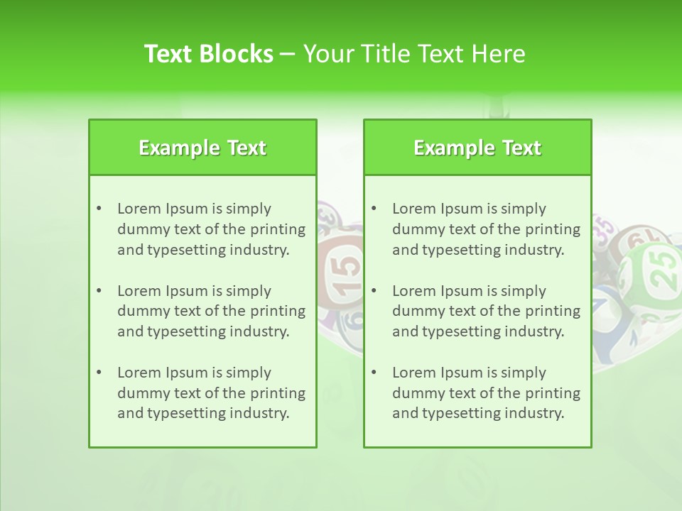 Play Gamble Lottery PowerPoint Template