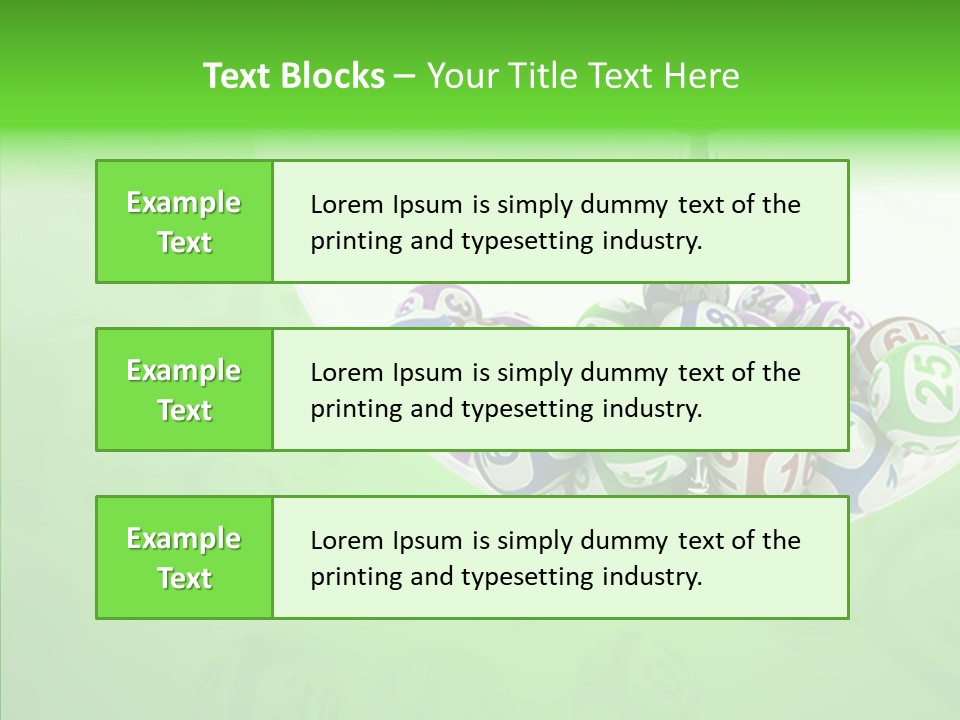 Play Gamble Lottery PowerPoint Template
