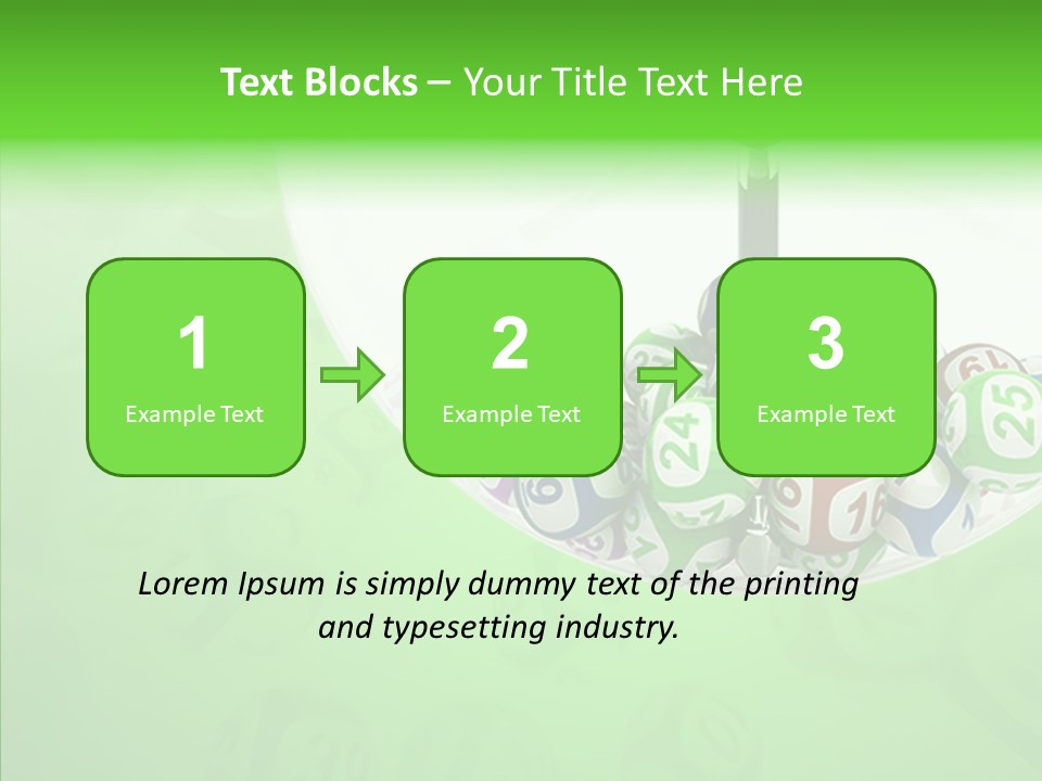 Play Gamble Lottery PowerPoint Template
