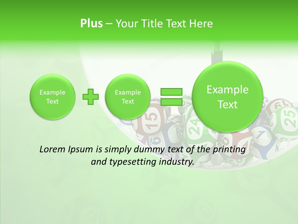 Play Gamble Lottery PowerPoint Template