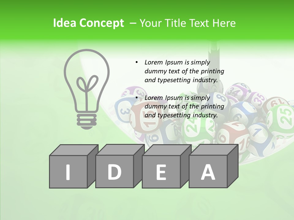 Play Gamble Lottery PowerPoint Template