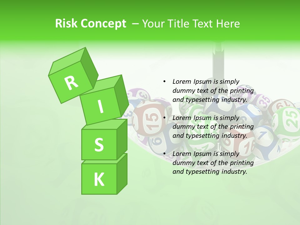 Play Gamble Lottery PowerPoint Template