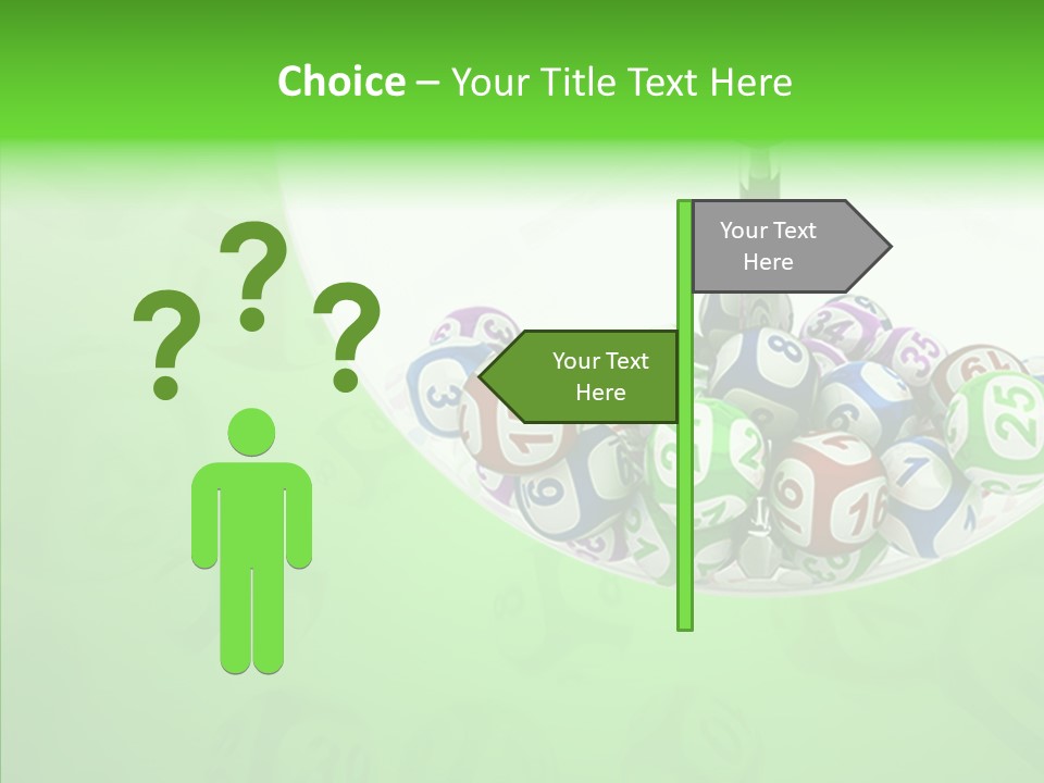 Play Gamble Lottery PowerPoint Template