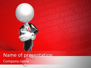 Humanoid Art Render PowerPoint Template