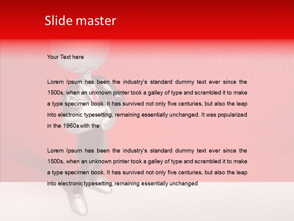 Humanoid Art Render PowerPoint Template