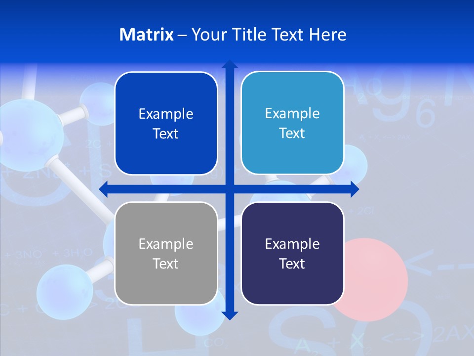 Reaction Particle Molecules PowerPoint Template