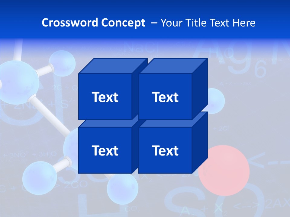 Reaction Particle Molecules PowerPoint Template