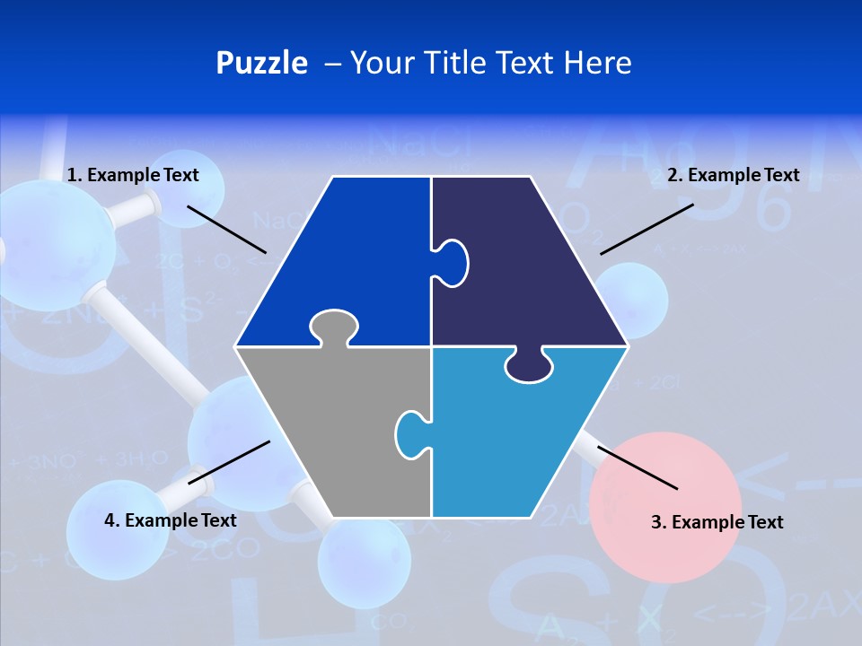 Reaction Particle Molecules PowerPoint Template
