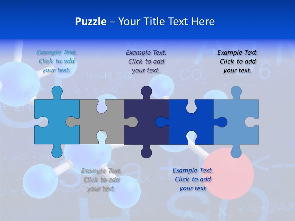 Reaction Particle Molecules PowerPoint Template