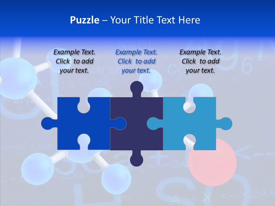 Reaction Particle Molecules PowerPoint Template
