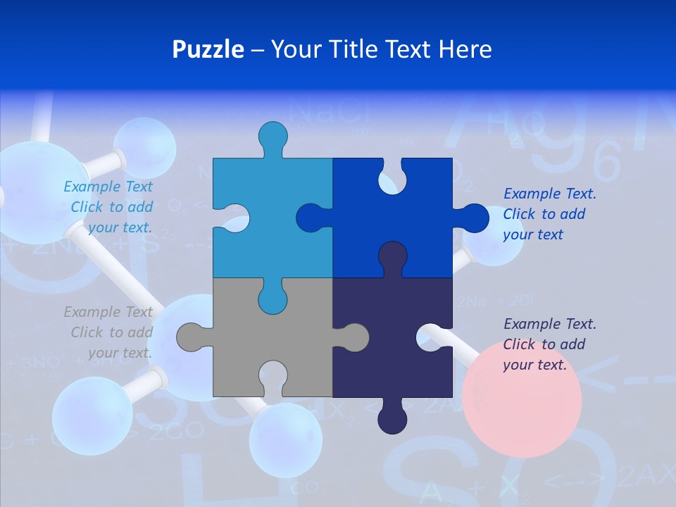 Reaction Particle Molecules PowerPoint Template