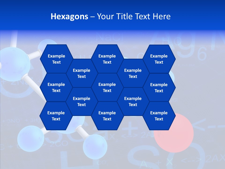 Reaction Particle Molecules PowerPoint Template