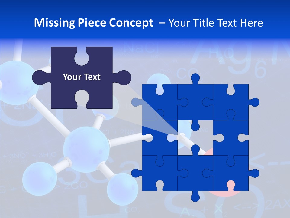 Reaction Particle Molecules PowerPoint Template