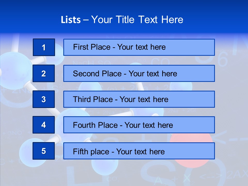 Reaction Particle Molecules PowerPoint Template