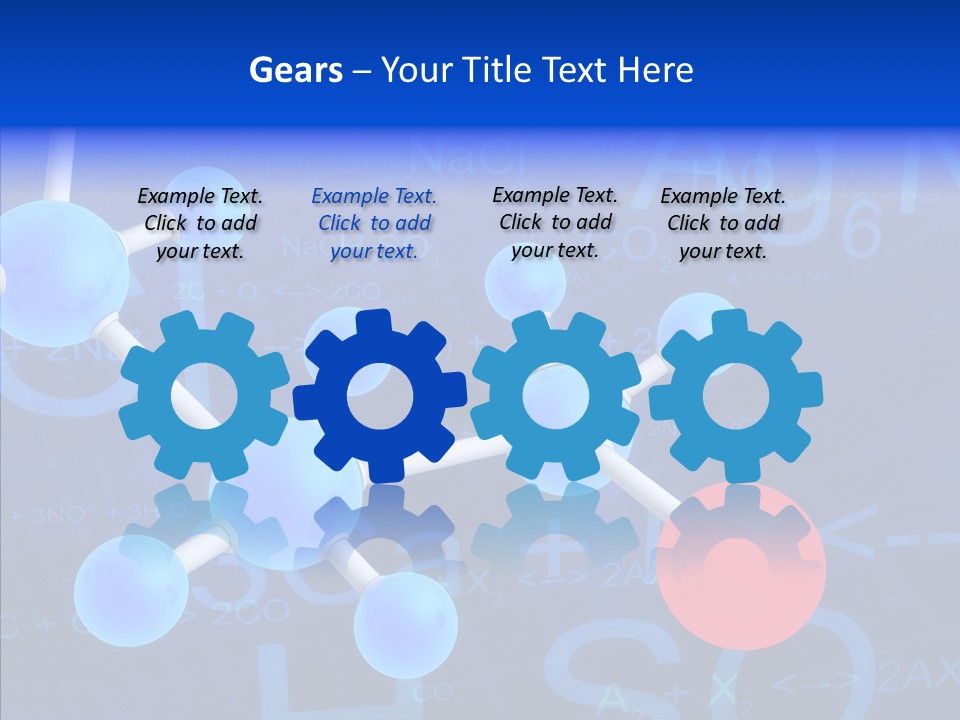 Reaction Particle Molecules PowerPoint Template