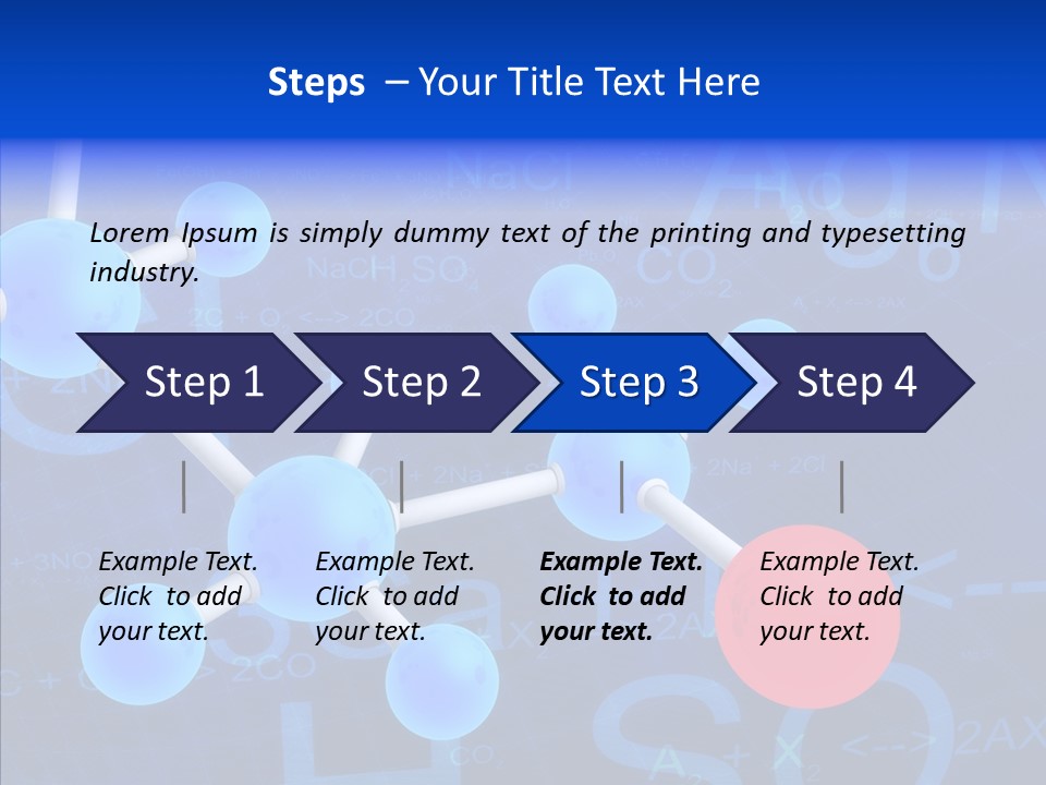 Reaction Particle Molecules PowerPoint Template