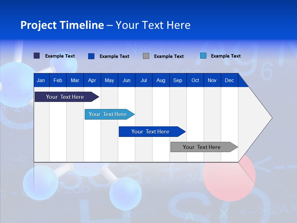 Reaction Particle Molecules PowerPoint Template