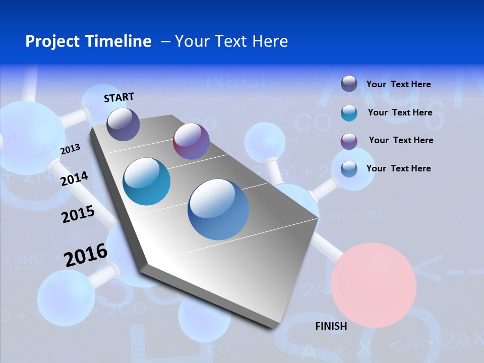 Reaction Particle Molecules PowerPoint Template
