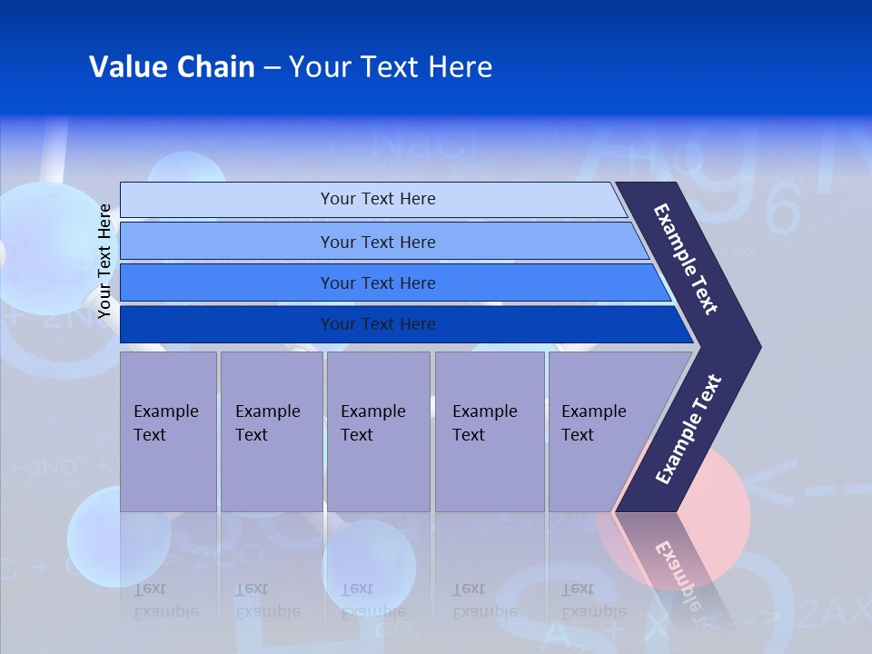 Reaction Particle Molecules PowerPoint Template