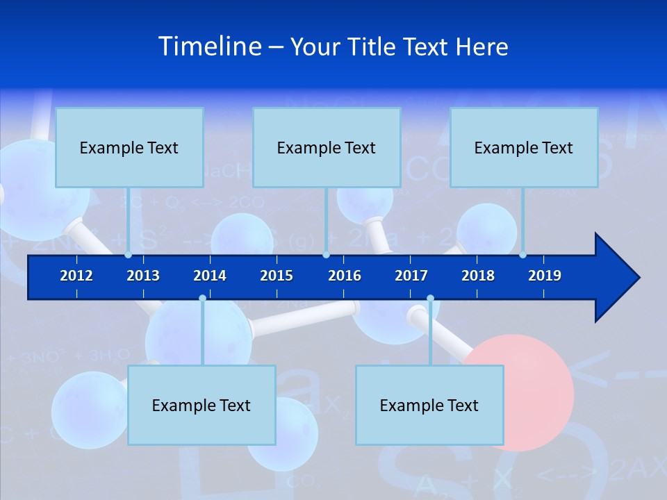 Reaction Particle Molecules PowerPoint Template